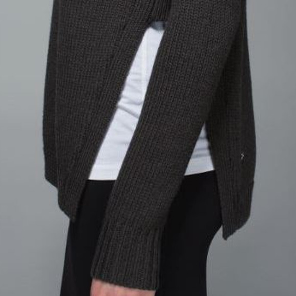 Lululemon Yin to You Sweater Dark Grey Size 6 - Picture 2 of 8